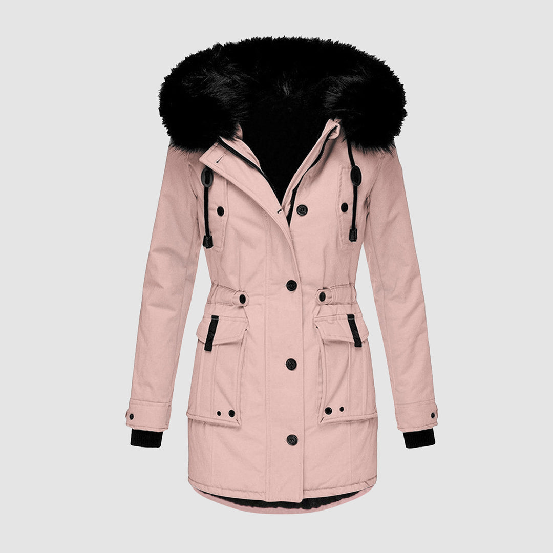 Comfortabele dames waterdichte winterjas Nova, met capuchon, essentieel voor een warme winter.