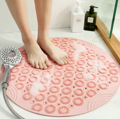 Badaccessoire: anti-slip mat met voetmassagefunctie, biedt veiligheid en ontspanning in elke badkamer.