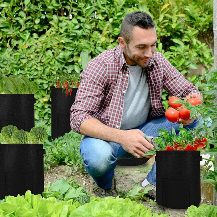 Aardappel grow bag met kijkvenster. Perfect voor biologisch kweken en makkelijk oogsten van verse aardappelen.