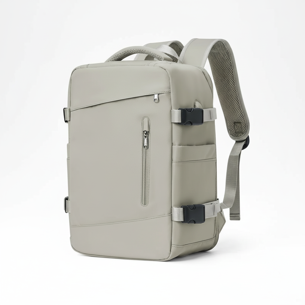 EasyCarry cabin bag rugzak, voldoet aan handbagage afmetingen, stressvrij vliegen gegarandeerd.