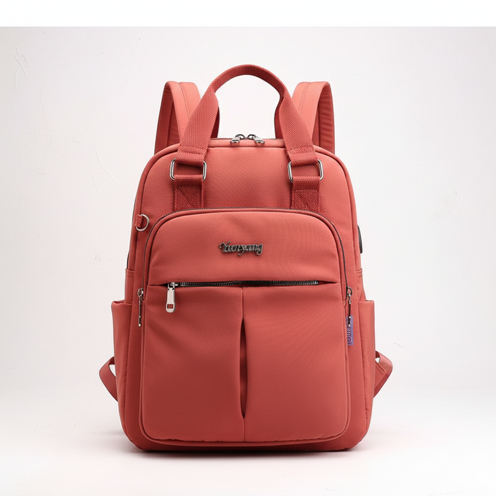 Stijlvolle anti-diefstal unisex rugzak, waterafstotend, met handige USB-poort. Geschikt voor werk, school & reis.