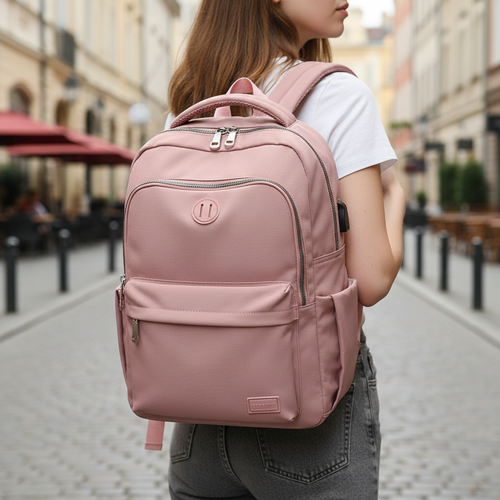 Slimme unisex rugzak met USB-poort & diefstalbeveiliging. Ideale anti-diefstal laptoptas voor werk, school of reis.