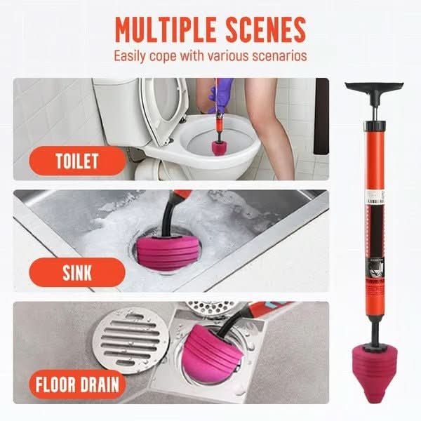 Professionele hogedruk ontstopper voor verstoppingen. Herbruikbaar schoonmaakgereedschap voor elke afvoer.