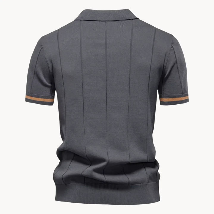 Heren polo shirt met klassieke kraag; regular fit en comfortabel; perfect voor casual look.