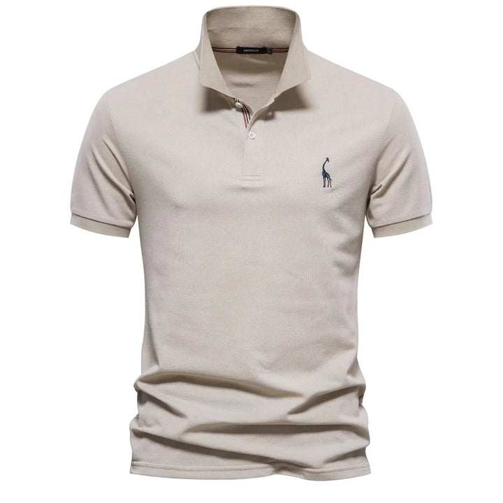 Mooi heren poloshirt met korte mouwen en tijdloze kraag, ideaal voor een stijlvolle smart casual look.