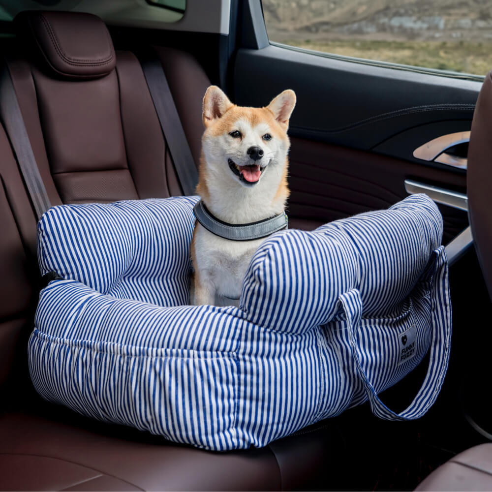 Wasbare auto hondenmand: Onderhoudsvriendelijk en houdt de auto schoon en fris.