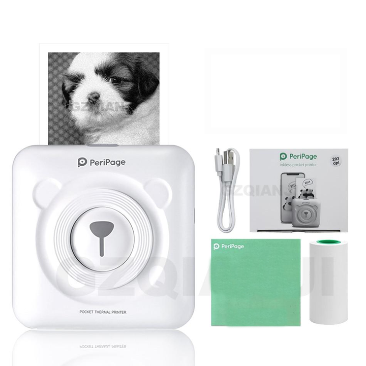 Gebruiksvriendelijke draagbare mini fotoprinter met Bluetooth. Inktvrij, snel en mobiel voor al je foto's.