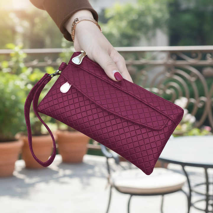 Dames elegante compacte PU-leren portemonnee.