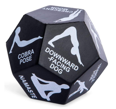 De fitness dobbelstenen tonen een opwindende oefening, ideaal voor een dynamische workout thuis of in de sportschool.