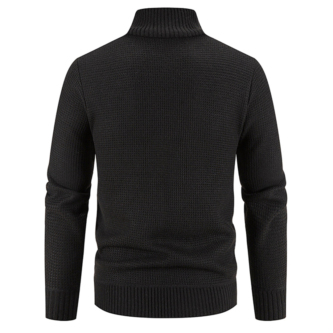 Zacht heren sweaterjas met ritssluiting, veelzijdig en warm voor elk seizoen. Nieuwe collectie.
