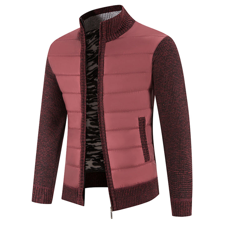 Nieuw heren sweaterjas met ritssluiting, combineert warmte met een moderne casual stijl.