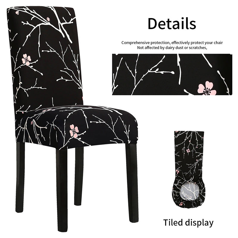 Moderne stoelhoes voor eetkamerstoelen; elastisch, wasbaar en vernieuwt uw interieur stijlvol.