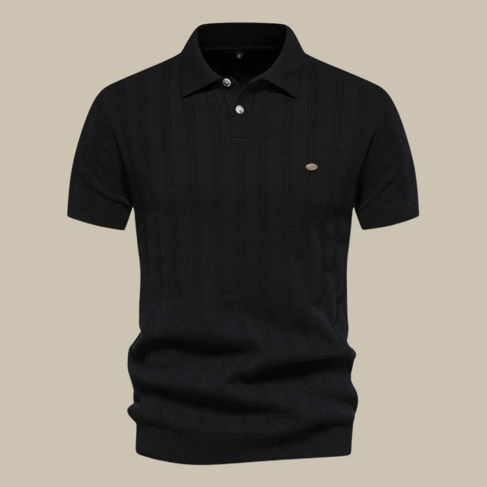 Heren poloshirt met korte mouwen, een stijlvolle blouse voor veelzijdige herenmode en smart casual outfits.