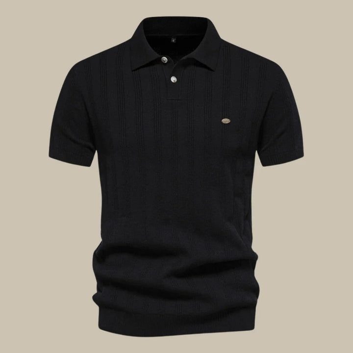 Heren poloshirt met korte mouwen, een stijlvolle blouse voor veelzijdige herenmode en smart casual outfits.