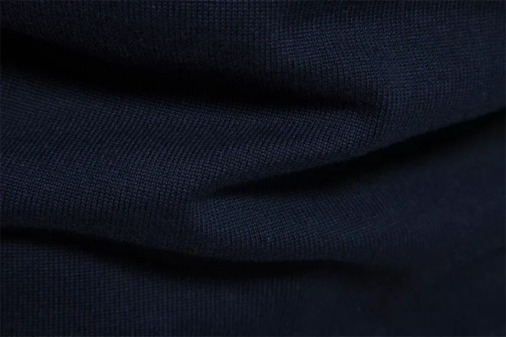Heren halfzip trui met strepen. Modieuze pullover Toby, ideaal voor een casual, verfijnde look.