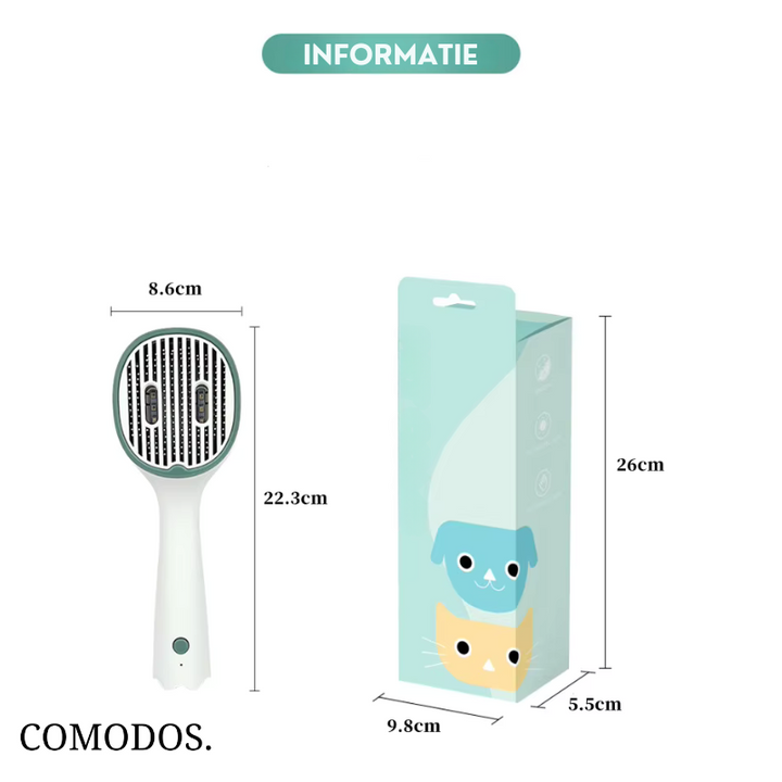 Bescherm uw huisdier tegen vlooien en teken. Deze borstel zorgt voor hygiëne en comfort.