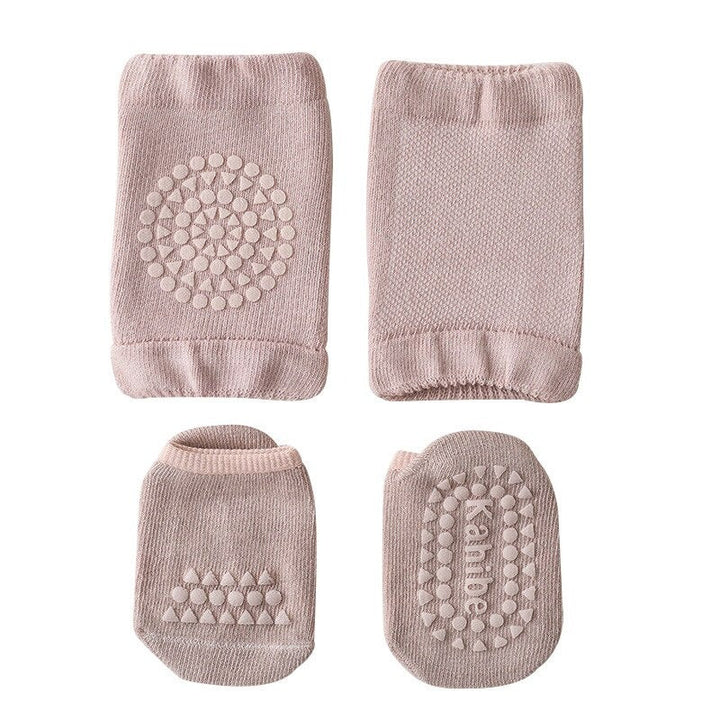 Anti-slip kniebeschermers voor baby's; beschermt huid en gewrichten optimaal tijdens het leren kruipen.