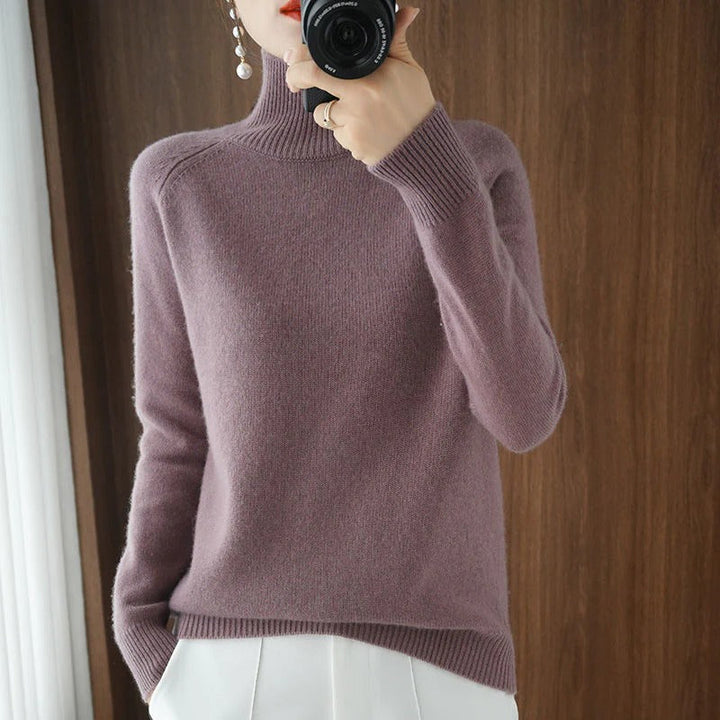 Hoogwaardige dames coltrui, elegant en comfortabel. De perfecte warme trui voor een stijlvolle winter.