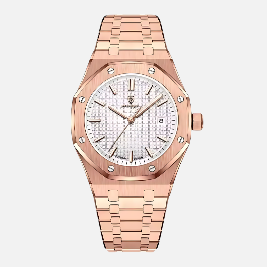 Nieuw elegant herenhorloge, roestvrij staal, klassieke wijzerplaat. Perfect heren accessoire, waterbestendig.