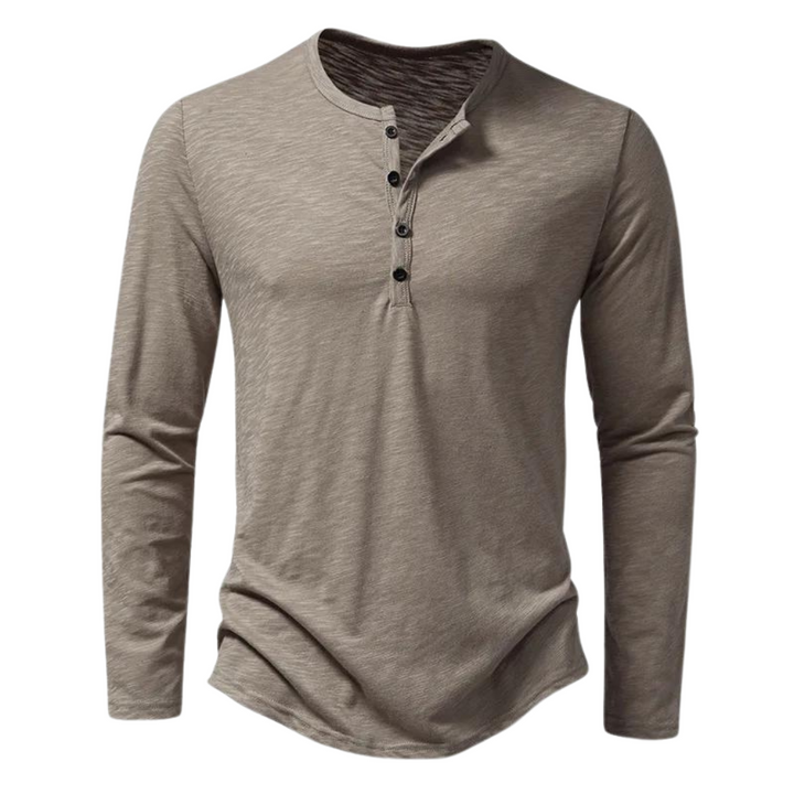 Veelzijdig heren T-shirt met lange mouwen, ideaal voor dagelijkse casual kleding. Zacht en comfortabel.