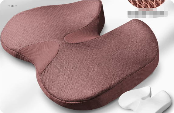 ErgoSit reiskussen, compact en comfortabel voor optimale rugondersteuning onderweg.