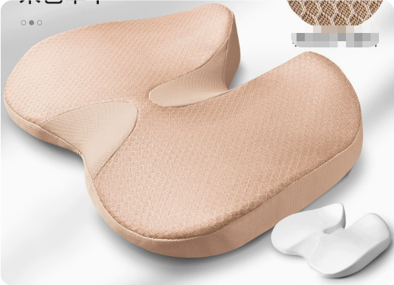 Orthopedisch zitkussen tegen coccyxpijn, biedt superieur comfort en ondersteuning.