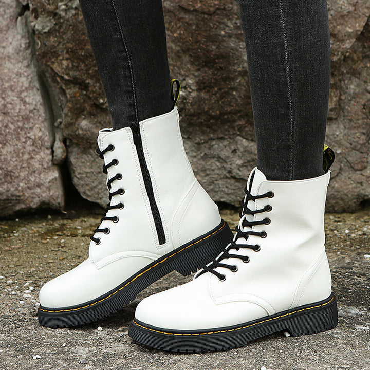 Stoere dameslaarzen met robuuste zool voor extra grip, ideaal voor herfst & winter. Comfortabele boots voor dames.