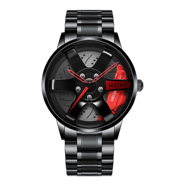Precisie herenhorloge RaceVision, een sportief accessoire met waterbestendige eigenschappen.