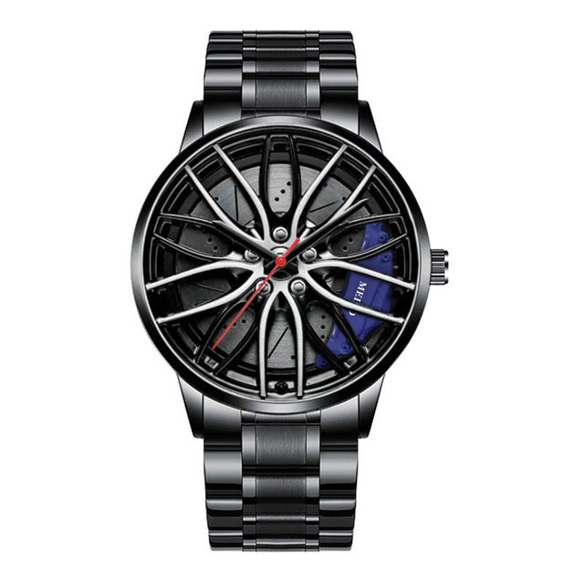 Stijlvol RaceVision herenhorloge, met focus op het sportieve racewagen design en hoogwaardige afwerking.