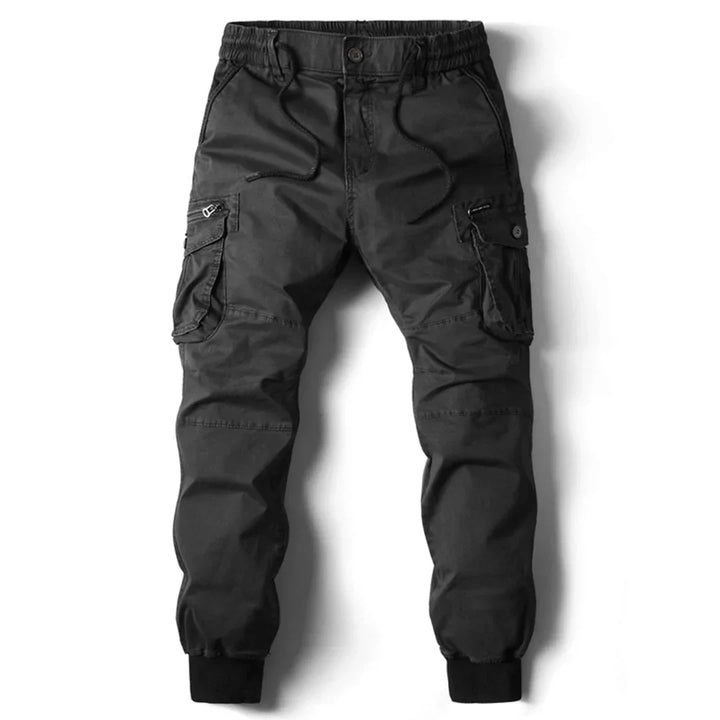 Streetwear heren cargo broek van katoen, ademend en comfortabel. Trendy model met praktische zakken.