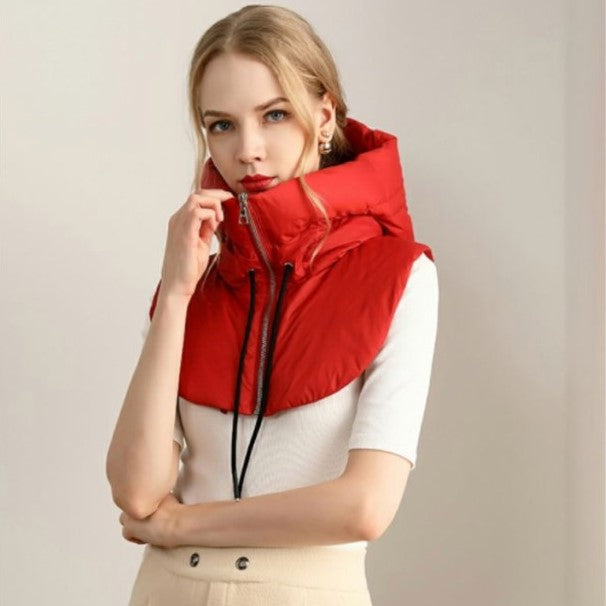 Beschermende dames winter sjaal met capuchon, perfect tegen kou, wind en gure winterweer. [[lstfy-media:7]]