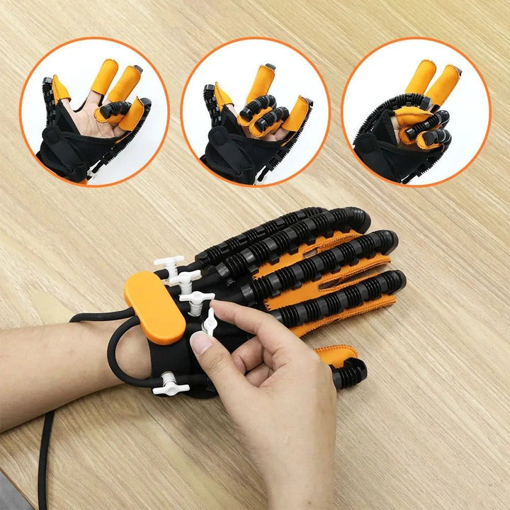 Handtherapie apparaat: revalidatie handschoen voor effectief herstel na beroerte en letsel.