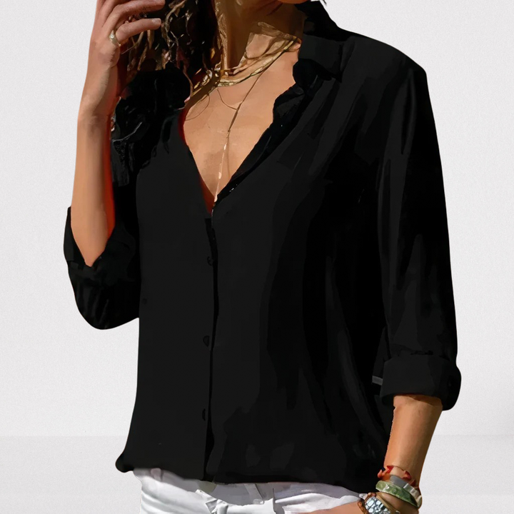 Stijlvolle damesblouse met lange mouwen, verkrijgbaar in diverse kleuren, modieus voor elke vrouw.