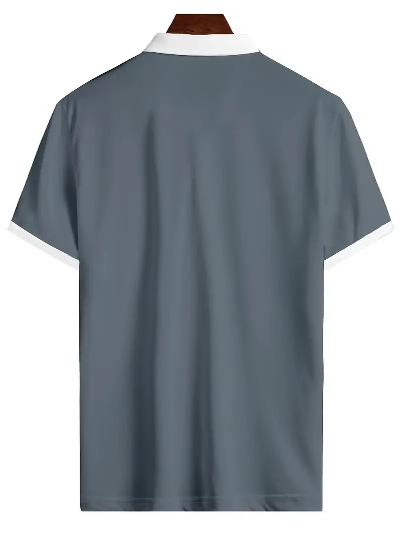 Comfortabel heren polo shirt met moderne ritssluiting. Perfect voor een stijlvolle, casual look.