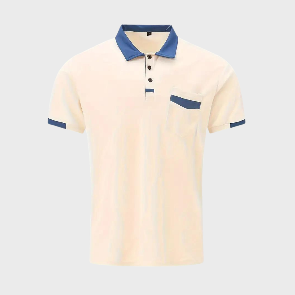Rode Hoymans heren polo, stijlvol poloshirt met korte mouw, perfect voor mannenmode.