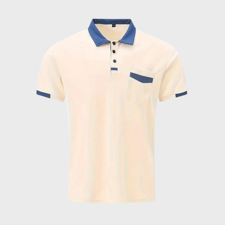Rode Hoymans heren polo, stijlvol poloshirt met korte mouw, perfect voor mannenmode.