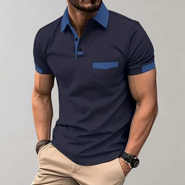 Hoymans heren polo, comfortabel poloshirt met korte mouw voor stijlvolle zomerse dagen.