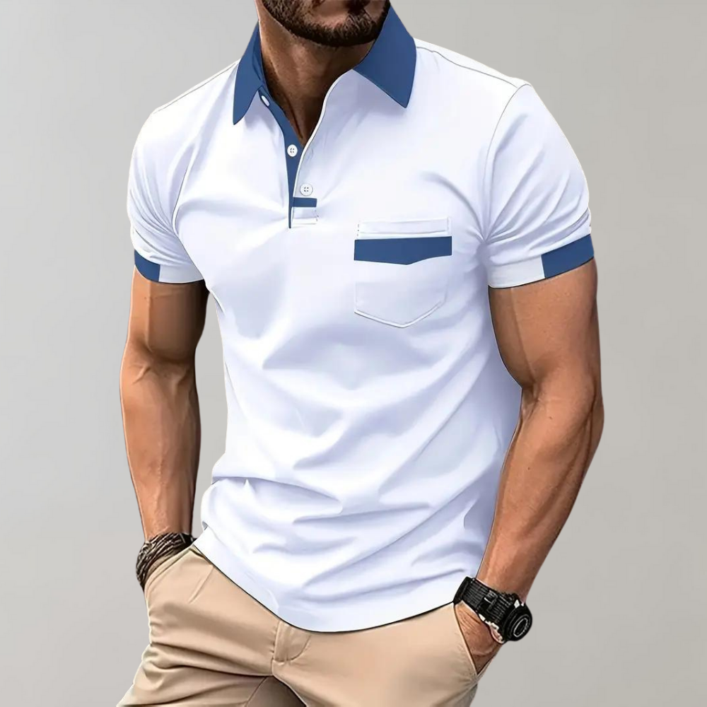 Hoymans poloshirt voor heren, comfortabele zomerkleding in grijs voor stijlvolle dagen.