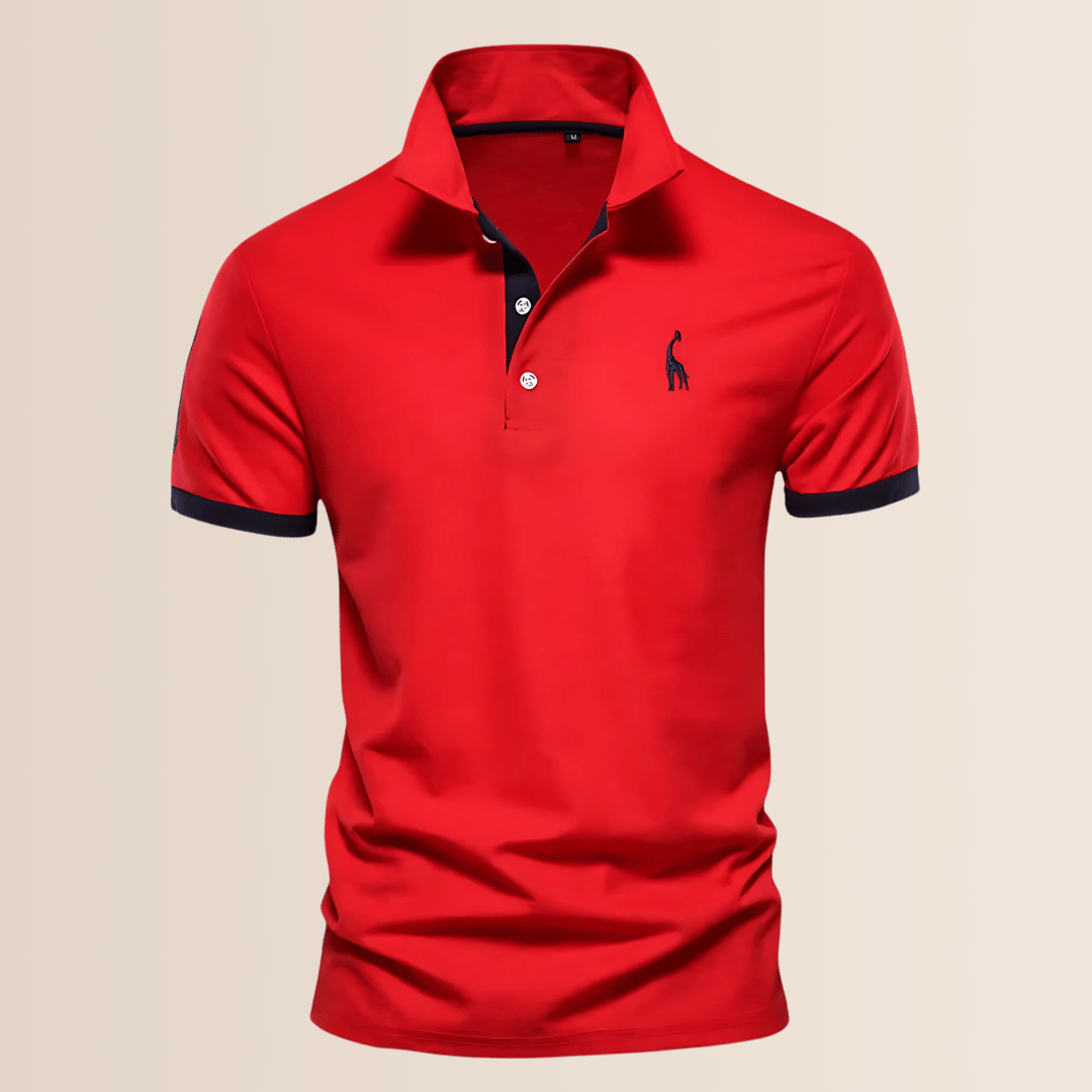Veelzijdig effen heren poloshirt met opstaande kraag. Comfortabele casual kleding, ideaal voor lente, zomer herenmode.
