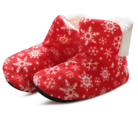 Unieke dames sokschoenen, warm en zacht met stevige antislip zool voor binnen.