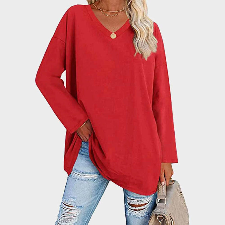 Modieuze lange mouwen dames top, ideaal voor een casual of chique uitstraling. Comfortabel.