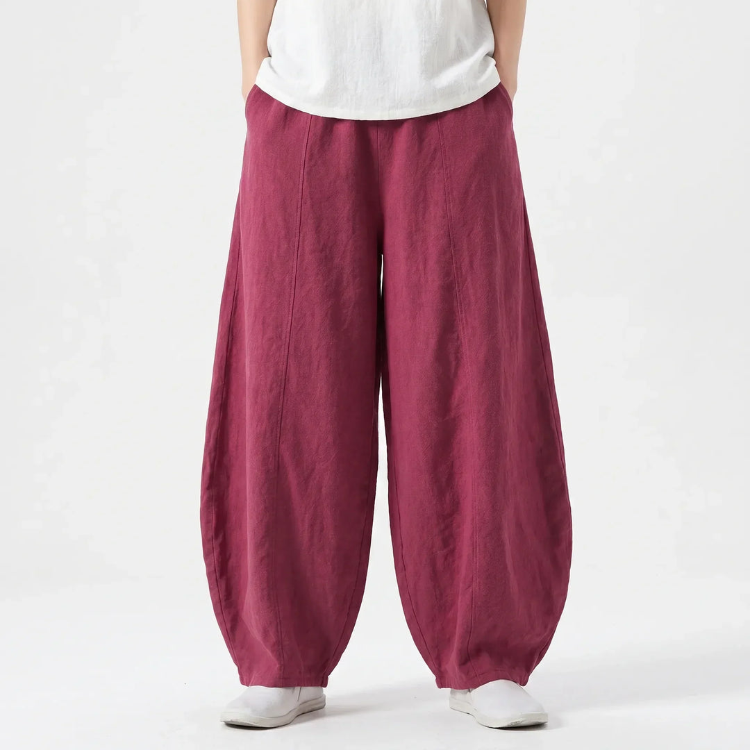 Zomerse dames barrelbroek met wijde pijpen, losse pasvorm en trendy uitstraling, zeer comfortabel.