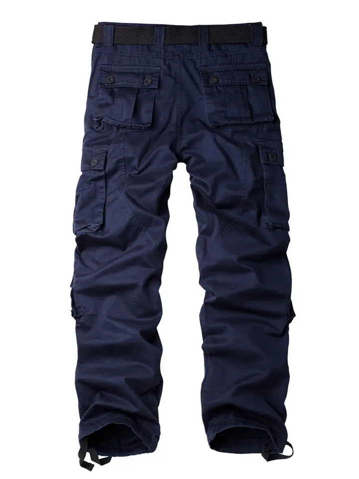 Hoogwaardige stof van heren cargobroek Shane, relaxed fit, praktische zakken voor duurzaam comfort.