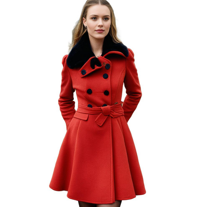Warmte en stijl gecombineerd: lange dames winterjas met capuchon, beschermt tegen de kou.