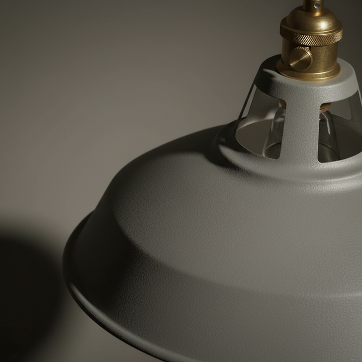 Design hanglamp, industrieel en retro, ideaal als sfeervolle eettafellamp in de eetkamer.