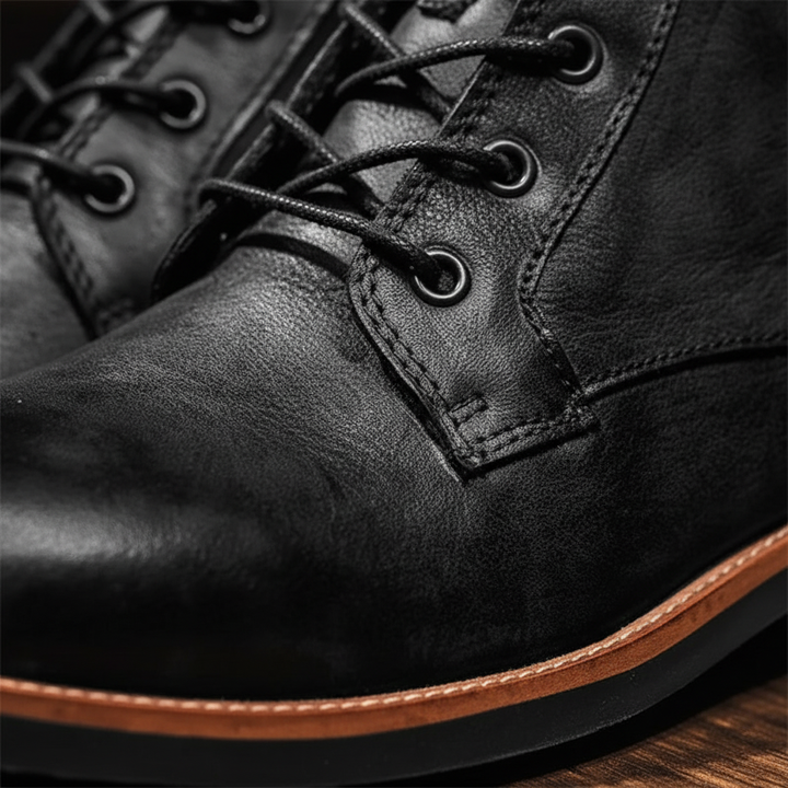 Bruine heren laarzen Timothy, een tijdloze retro schoen die comfort en stijl combineert voor elke dag.