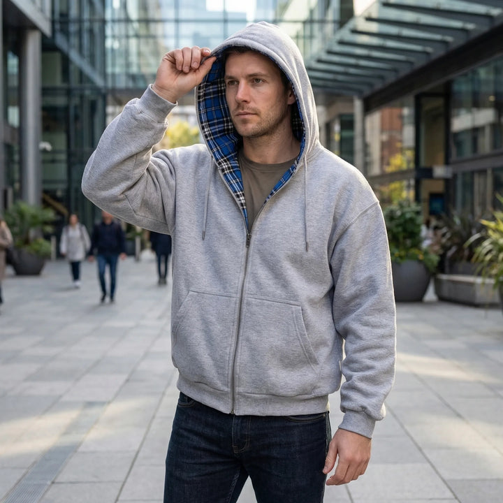 Heren omkeerbare oversized hoodie Josh, twee looks in één: comfortabel en stijlvol voor casual dagen.