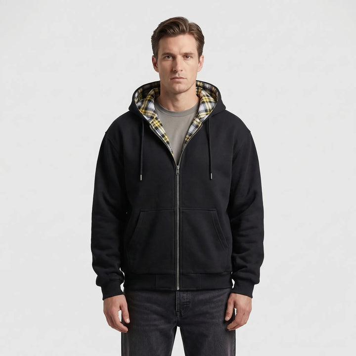 Heren omkeerbare hoodie Josh met twee trendy looks. Perfect oversized sweatshirt voor casual outfits.