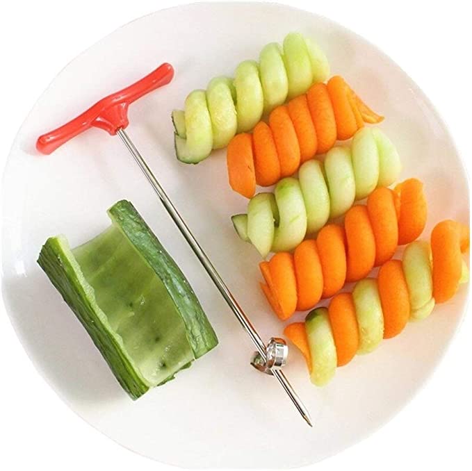 De kinderkeuken spiraalsnijder maakt groenten aantrekkelijk voor kinderen. Gezond koken wordt een feestje.