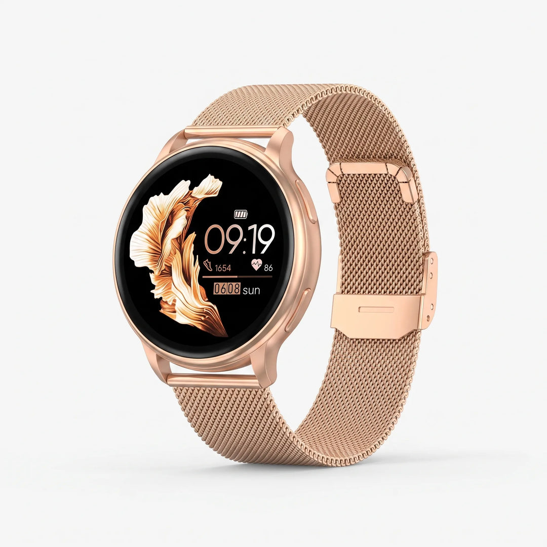 Digitale smartwatch voor bellen en meldingen, unisex. Inclusief fitness tracker voor sport.